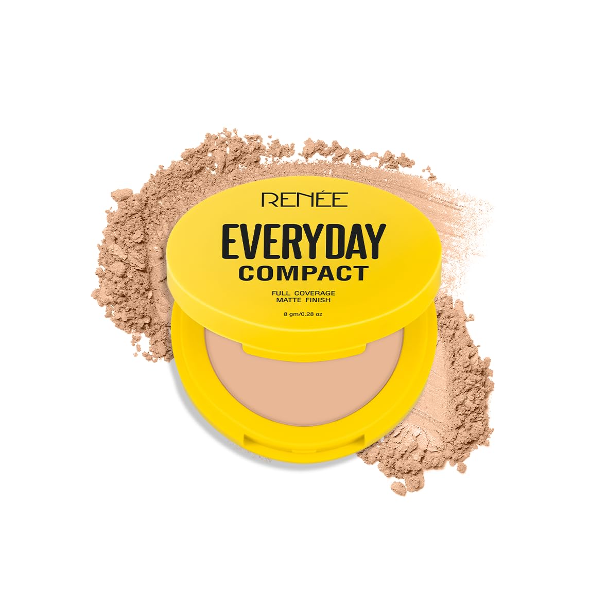 RENEE Everyday Compact Powder - Rye, Matte Finish, High Coverage, Ultralight & Silky Smooth Finish, Enriched with Vitamin C & H yaluronic acid, Cruelty-Free Skincare Infused Makeup, 8Gm-picture-29