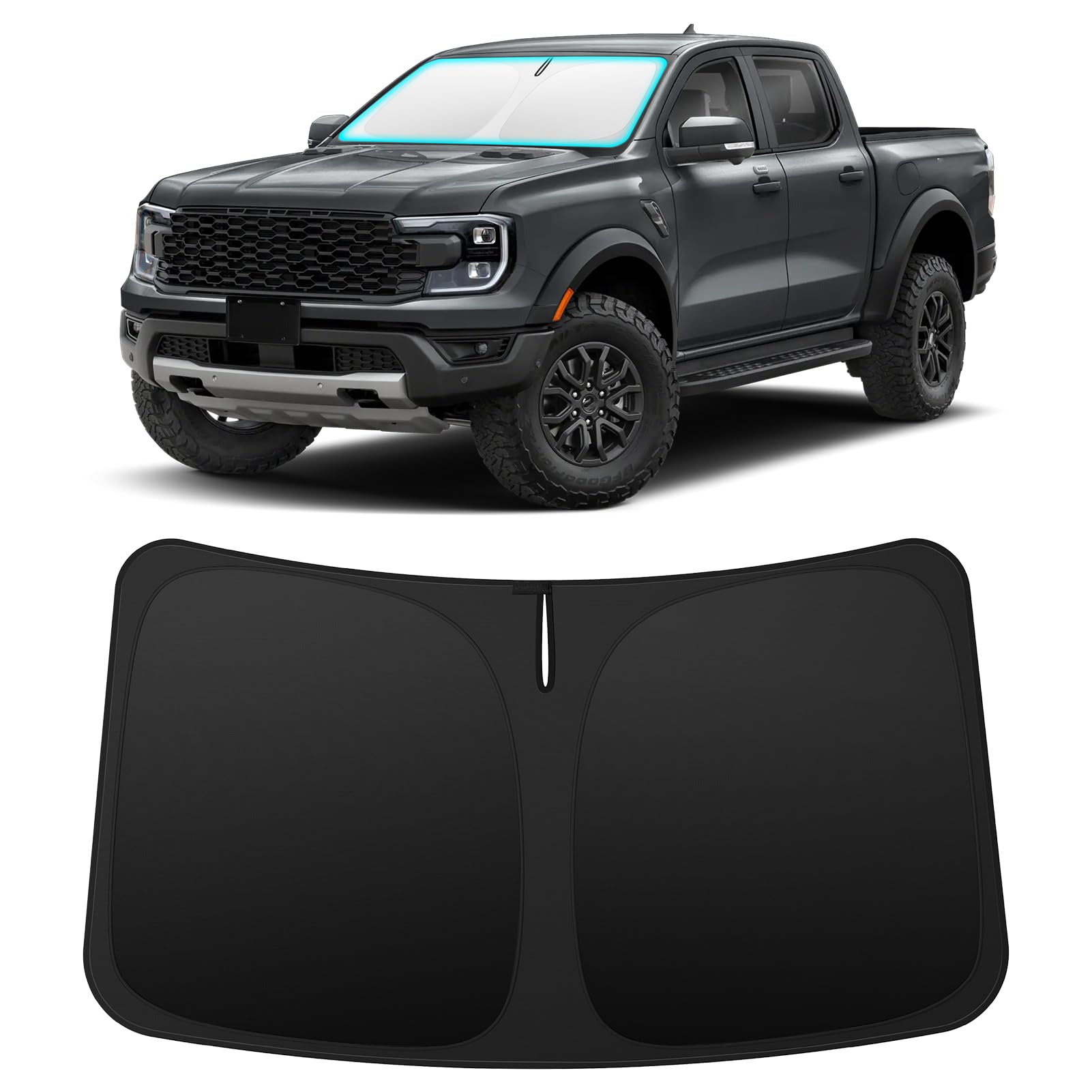 INSAUTO Custom Fit Windshield Sun Shade for Ford Ranger 2019-2026