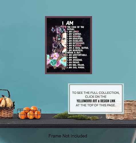 Miniatura 7 de Teen Girls Bedroom Wall Art - Positive Quotes - I Am Tween Little Girls Bedroom Decor - Cute Daughter Gifts - Inspirational Sayings for Wall Decor -