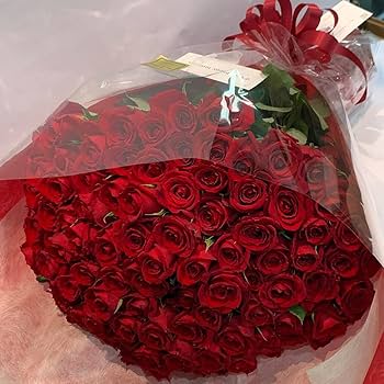 豪華な赤いバラの花束 100本　１２月６日or７日到着 100本のバラの花束-100％の愛 – 花・花束の通販サイト｜HanaTaku