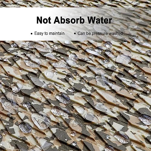 Image of Hjdeck EVA Foam Boat Decking Camo Boat Flooring Mat Marine Floor Carpet Self-Adhesive Non-Slip Boat Flooring DIY Trimmable Surfboard Traction Pad Kayak Yacht RV Flooring Swim Platform Pad