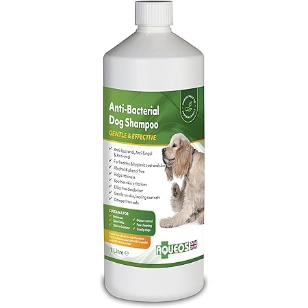 Aqueos Antibacterial Antiviral Antifungal Dog Shampoo Anti Itch Smelly Or Itchy Dogs Skin Irritations Skin Soothing 1 Litre Amazon Co Uk Pet Supplies