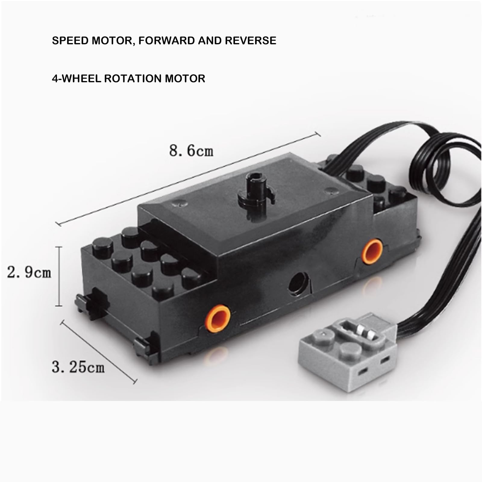 32pcs Power Function Kit Set Batteria del motore Ricevitore del telecomando a infrarossi Treno Motore a velocità regolabile compatibile con le parti Lego Technic