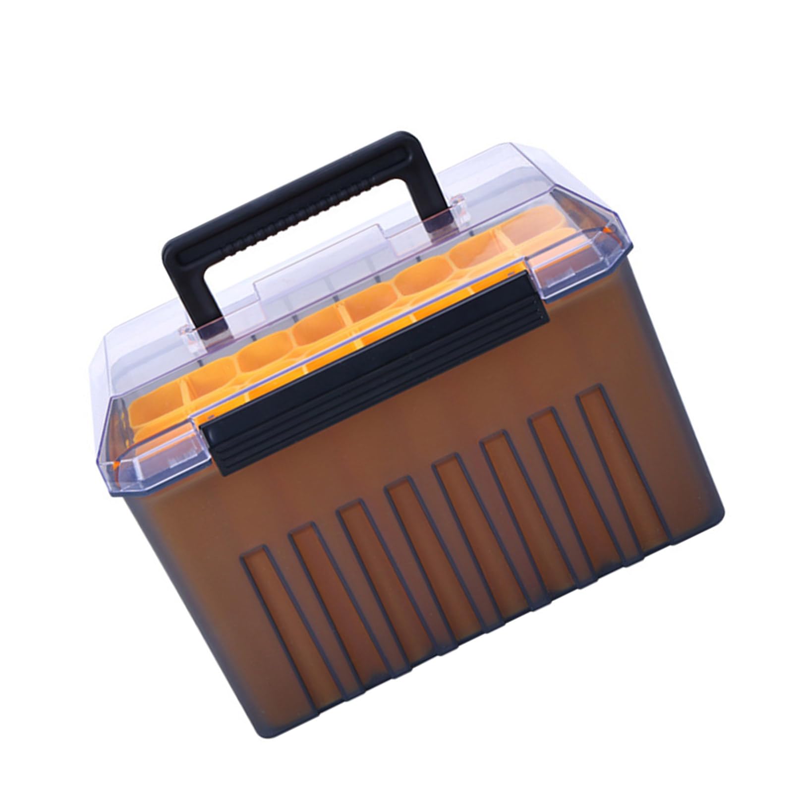 oringnat Portable Wood Shrimp Lure Baits Box Waterproofs Fishing Lure Organizers Light Weights Fishing Tackle Box Easy