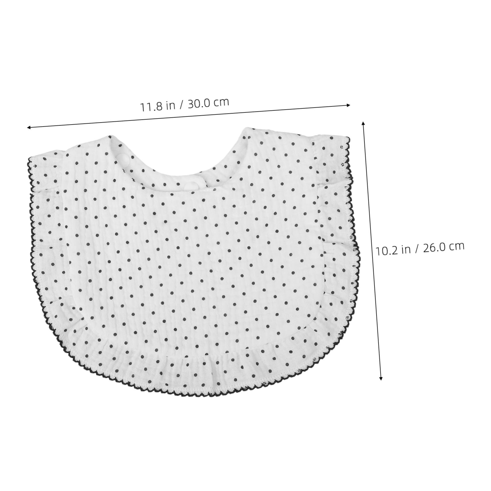 Bavoir Coton Mousseline Doux avec Bouton-pression Protection Anti-bavouille pour Repas et Régurgitations Absorbant et Confortable Motifs Imprimés et Finition Brodée Adaptée pour