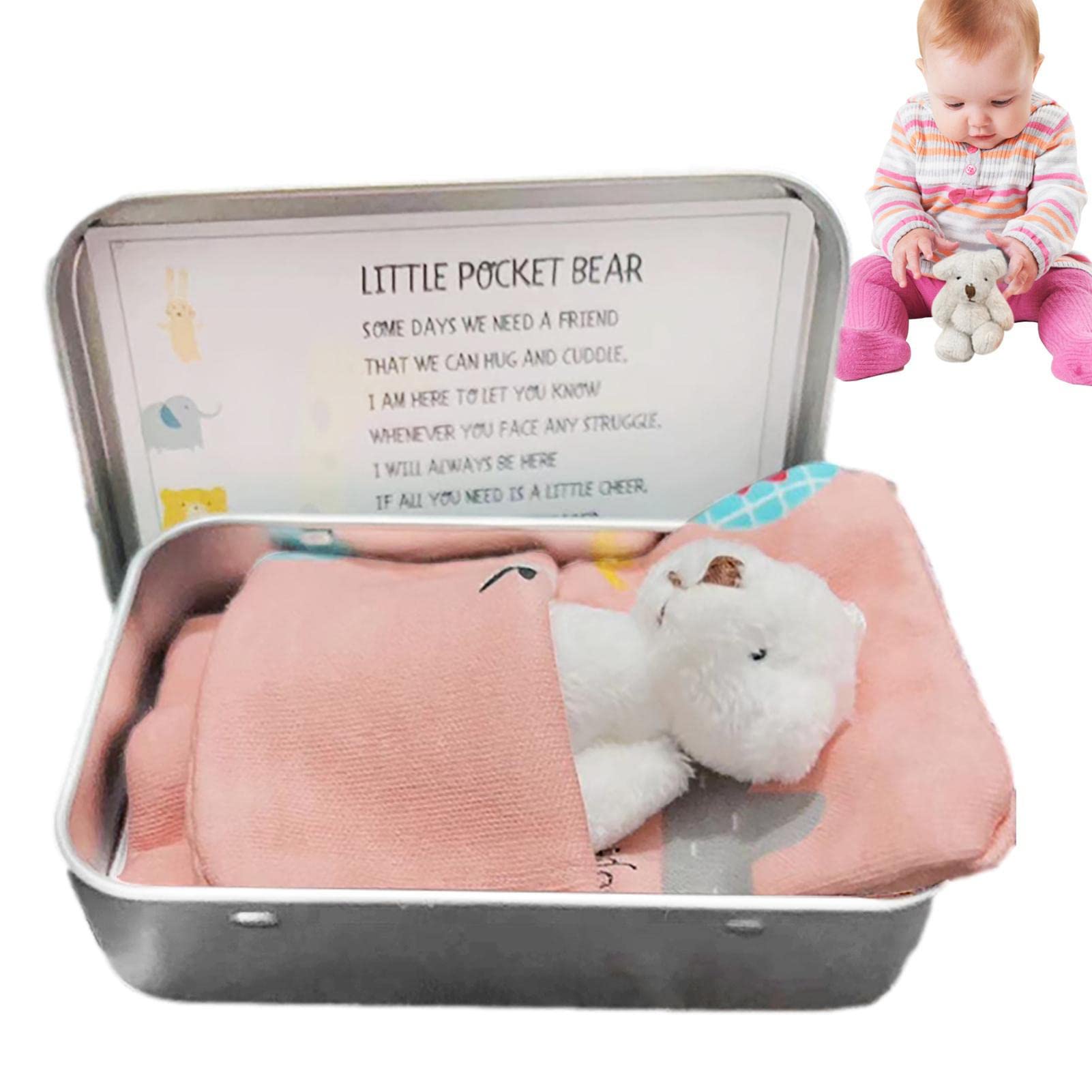 テディベア 箱入り Amazon.co.jp: ブリキ箱に入ったテディベア、ぬいぐるみの小さな