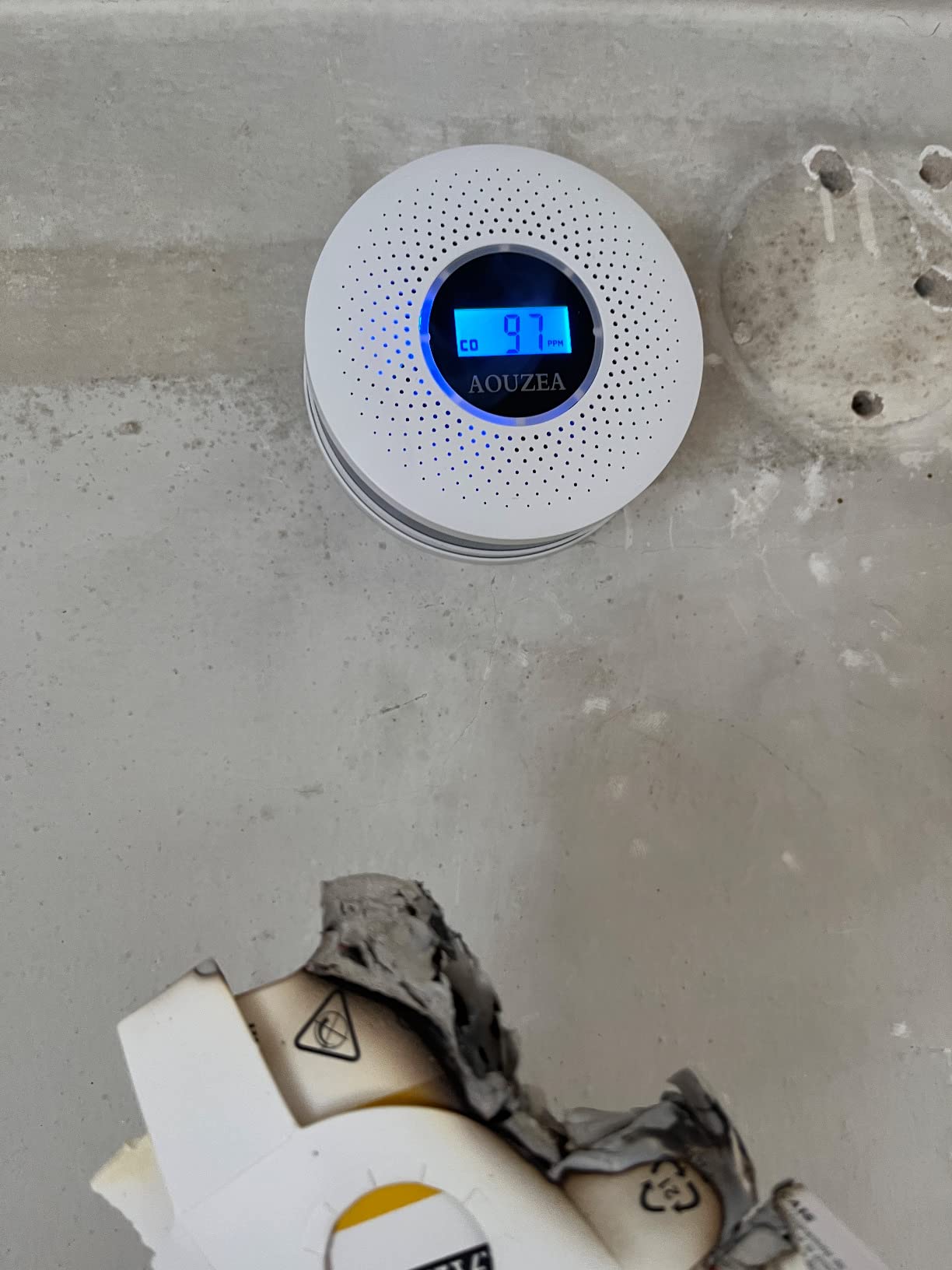 Rilevatore Fumo E Monossido Di Carbonio AOUZEA - 2 In 1, Display LCD, Allarme 85dB - Foto 8