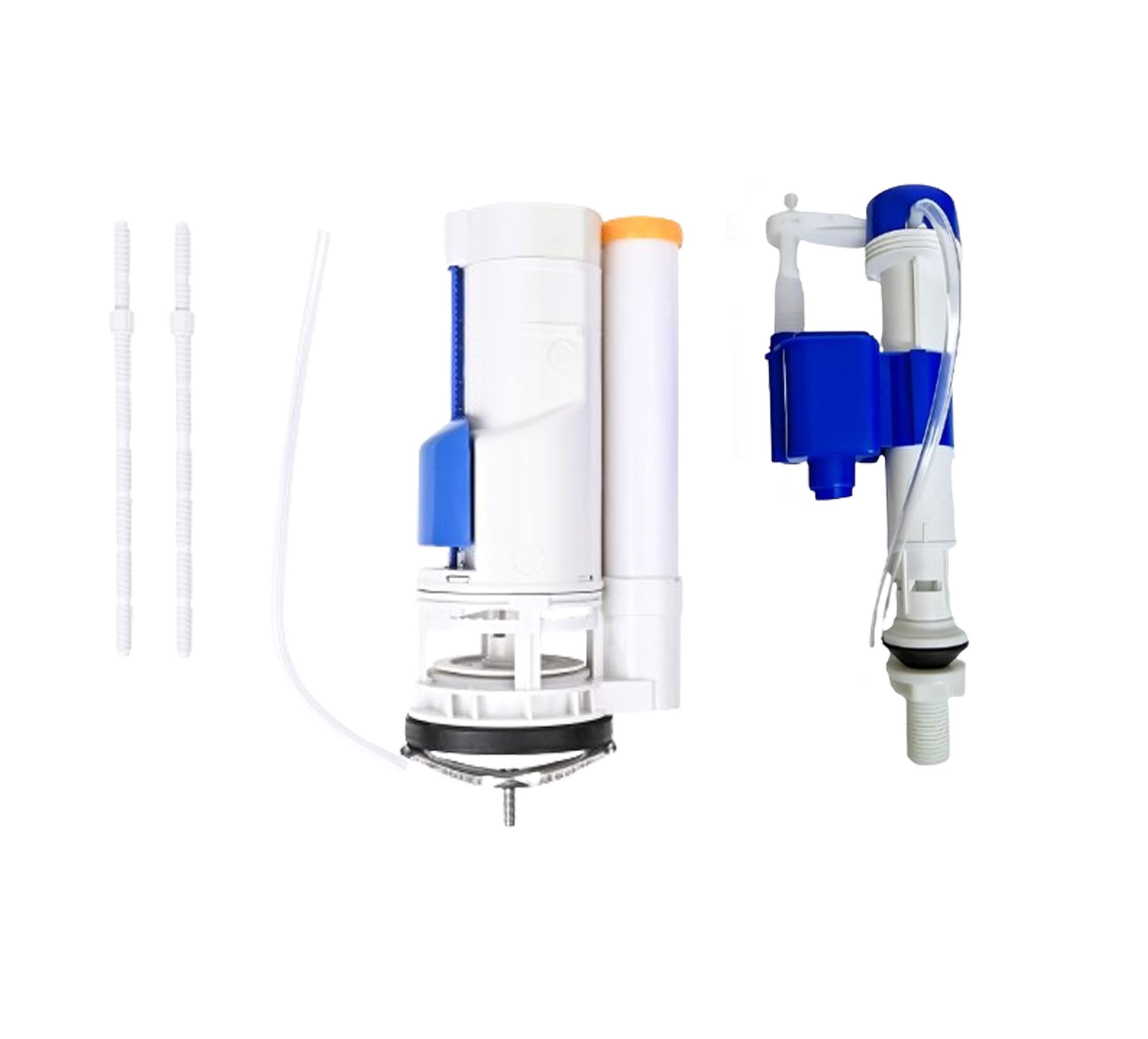 BHANMATI SANITARY ITEMS Flush Repair Kit Plastic Water-Saving Toilet Repair Kit, Dual Flush Valve-Siphon, 8.26 Inch, 6-8" Adjustable Fill Valve, 60 mm ABS Push Button (USE FOR SINGLE PEICE) Set of 1 (B0CJJB2B6J) Amazon Price History, Amazon Price Tracker