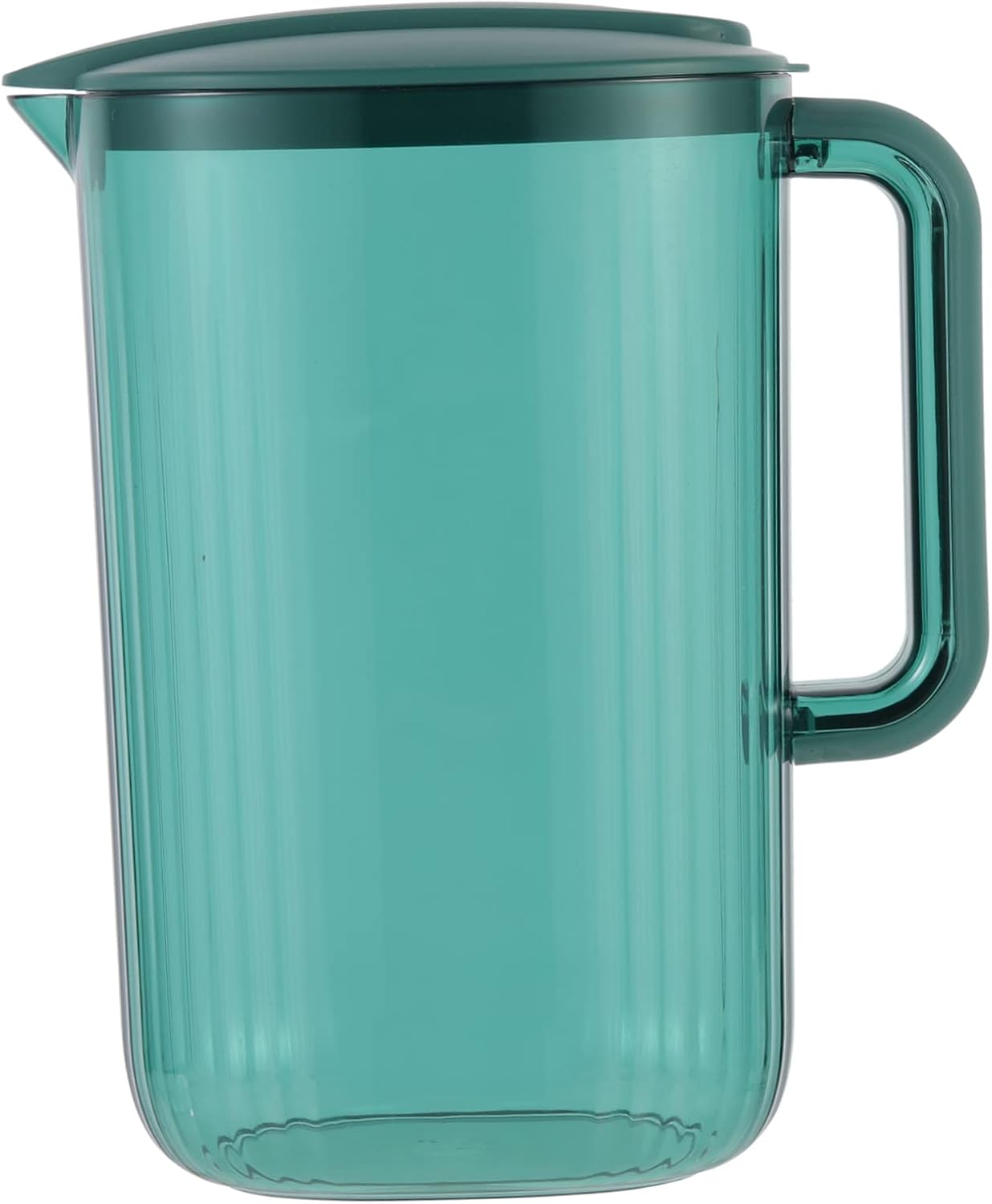 KICHOUSE Cold Water Bottle Glass Pitcher with Lid Tea Pitcher 1 Gallon for Fridge