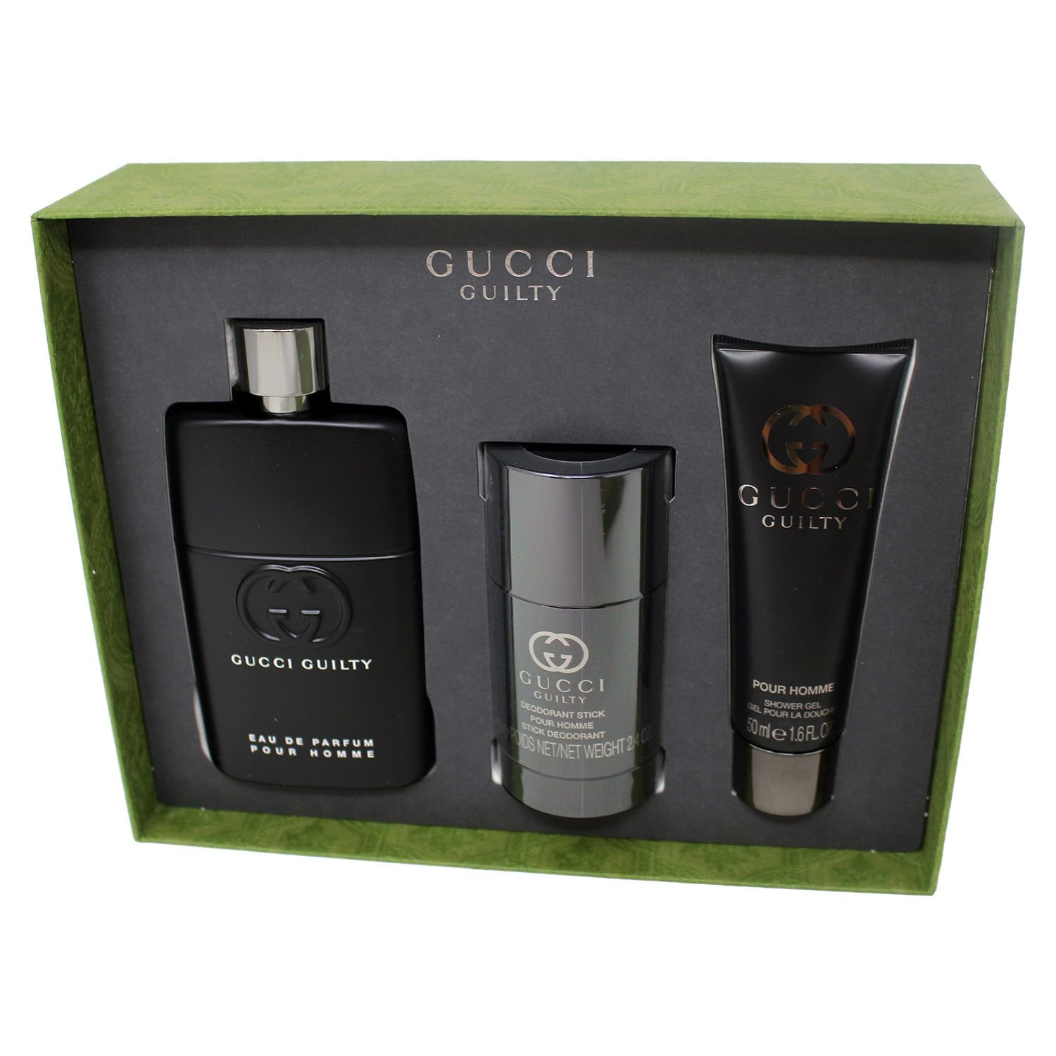 Amazon.com : Gucci Guilty Pour Homme 3 Pcs Gift Set: Eau de Parfum