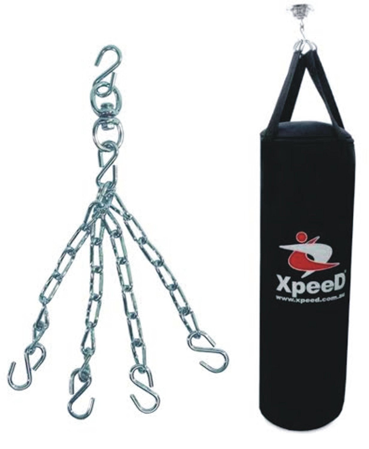 Xpeed Unfilled Punching Bag Carbonium Leather Made Black with Chain Suitable for/Practice/Karate/Boxing/Martial Arts Training in Many Sizes from 2 Feet to 6 Feet (5 Feet (60 inches)) (B07BTMP1T4) Amazon Price History, Amazon Price Tracker