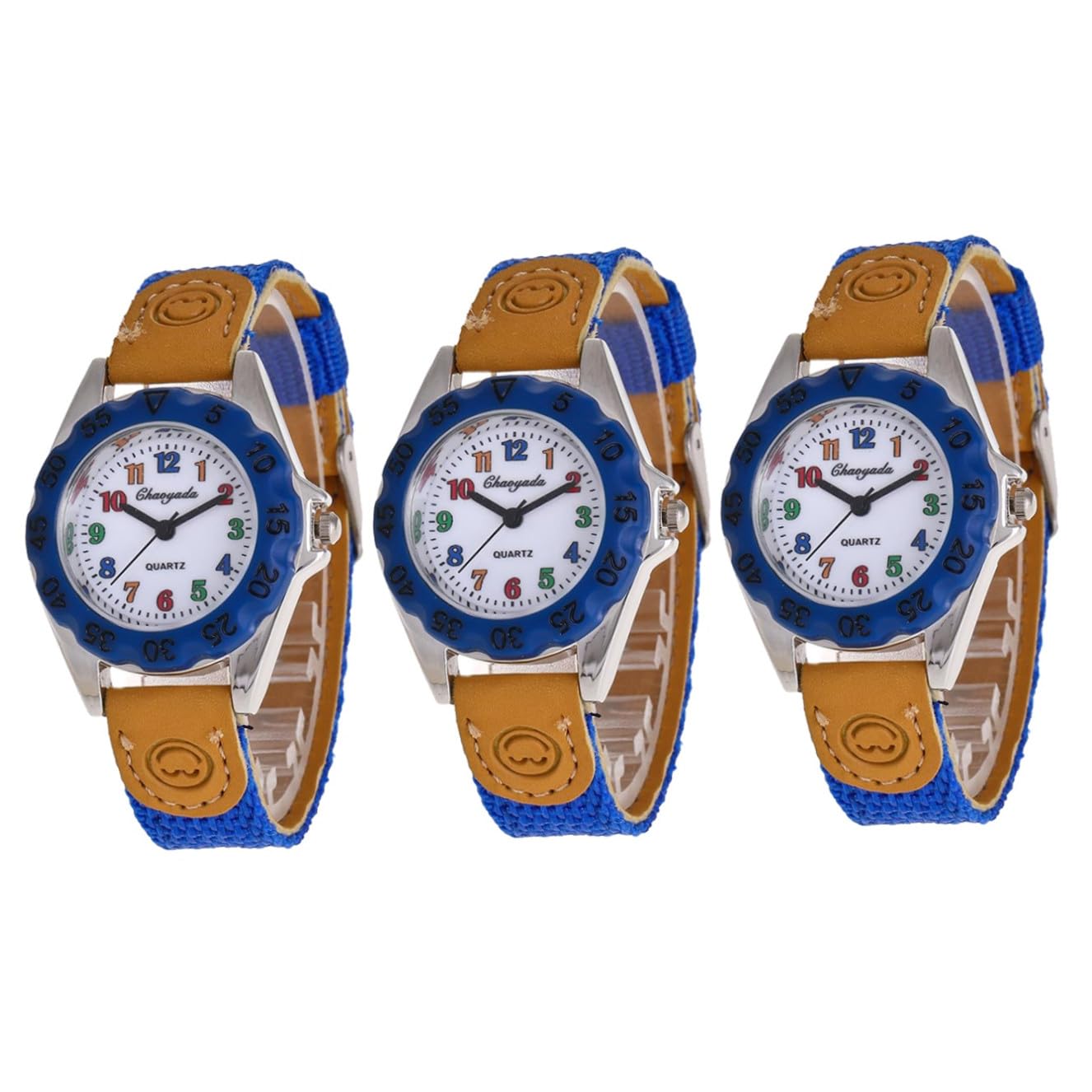GALPADA 3 Orologi Da Polso Da Ragazzo E Da Ragazza Dal Design Unico Quarzo Con Cinturino in Nylon Eleganti Per Ragazzi E Ragazze