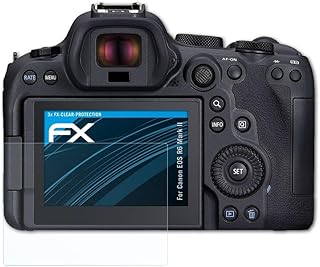atFoliX Screen Protection Film compatible with Canon EOS R6 Mark II Screen Protector, ultra-clear FX Protective Film (3X)