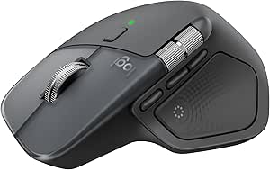 Logitech MX Master 4 Ergonomic Wireless Mouse with Advanced Haptic Response