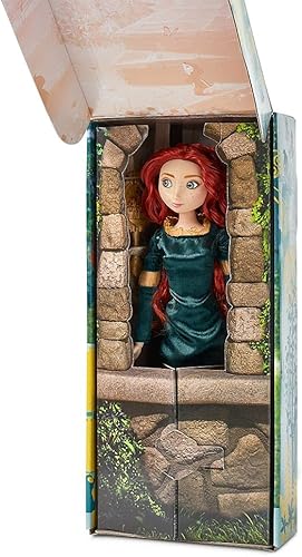 Miniatura 128 de Disney Store - Muñeca clásica oficial de Blancanieves de Blancanieves y los 7 enanos, de 11 ½ pulgadas, incluye cepillo con detalles, totalmente