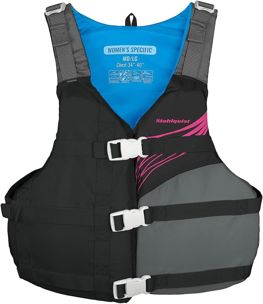 Stohlquist Brook Lifejacket for Women (PFD). Life Jacket for Women. for Kayaking, Boating, or Any Water Sports.