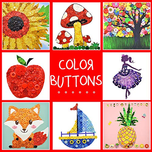 1600Pcs Orange Craft Buttons In Bulk Orange Buttons For Crafts Assorted Art Buttons For Diy Crafting Sewing Decorations #TOP1