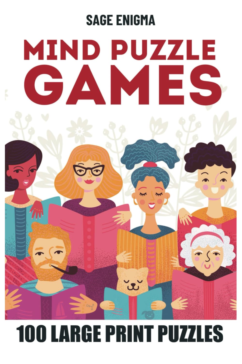 Mind Puzzle Games: 100 Large Print Logic Puzzles - Fun Grid Challenges