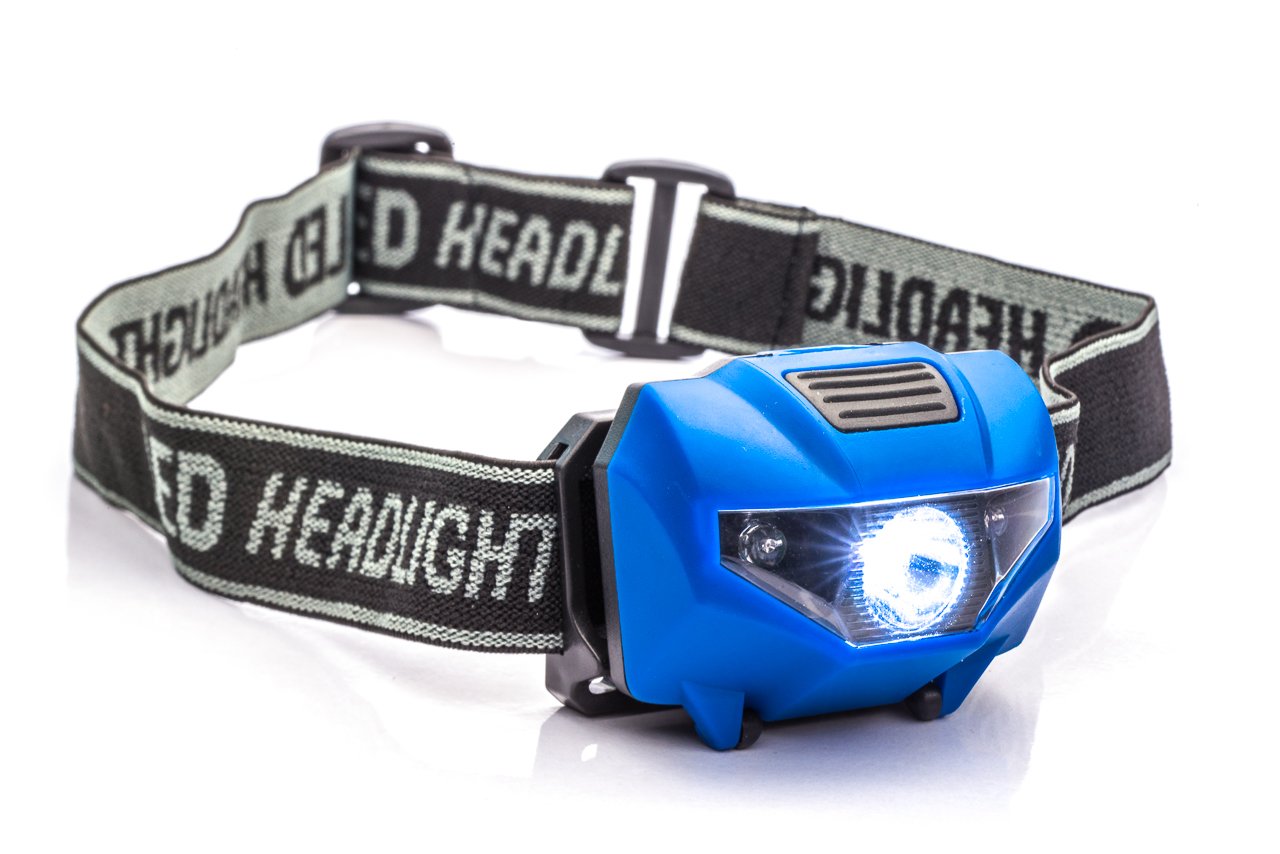 SE 150 Lumens Spotlight Headlamp with 4-Stage Switch (Blue) - FL8272BL-3W