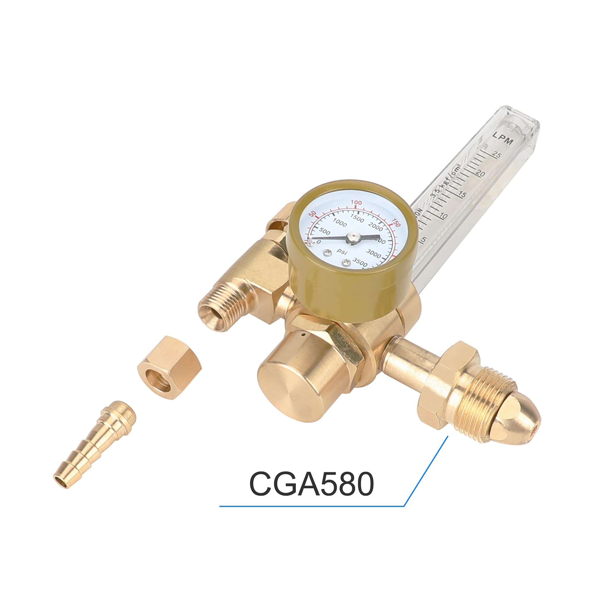 Bestarc Argon/CO2 Mig Tig Flow Meter Gas Regulator Gauge Argon Gas Welding (AGR2) Buy Online