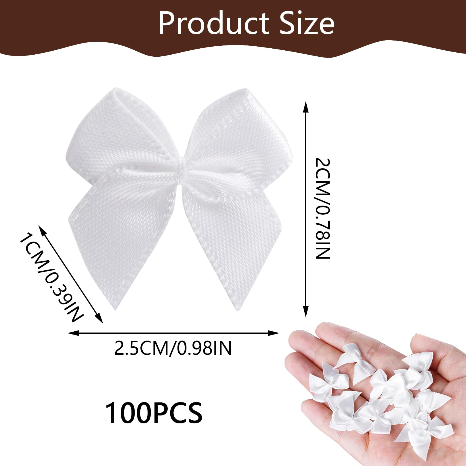 COPPIA APPLICAZIONI TESSUTO per Artigianato Fai Da Te, Macchie Bianche 3D EUR 6,96 - IT