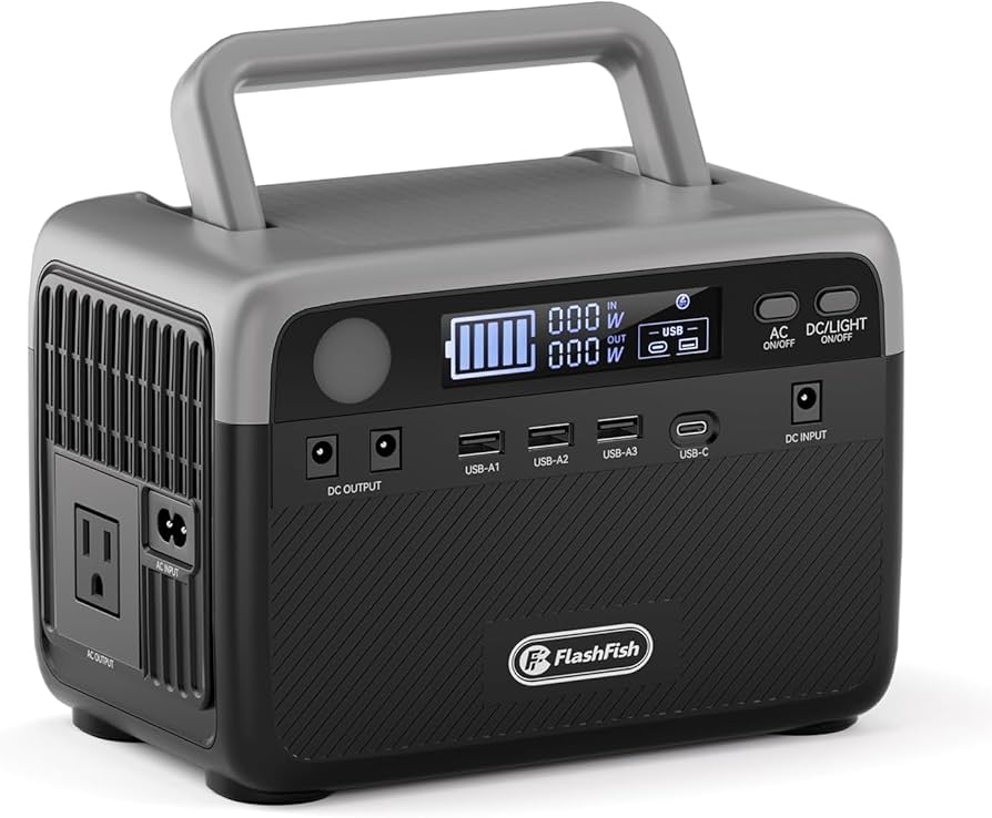 【未使用品】FlashFish 300W/230Wh ポータブル電源 Amazon.co.jp: FlashFish ポータブル電源 大容量 230Wh/300W
