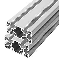 Vista 9 de 4080 Extrusión de Aluminio con Ranura en T para Piezas de Impresora 3D y CNC DIY, Negra, 700mmX2