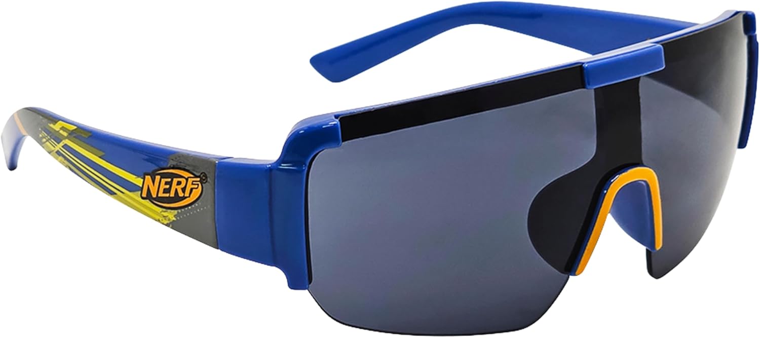 NERF Sunglasses for Boys | Wraps for Active Outdoor Play | UV 400 | One Size Fits Most Kids