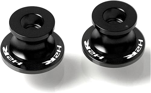 Miniatura 8 de Motocicleta CNC 0.315 in 0.394 in Basculante Carretes Slider Basculante Soporte para Kawasaki H2R 2009-2016 2015 2014 2013 2012 2011 Anticaída Marco