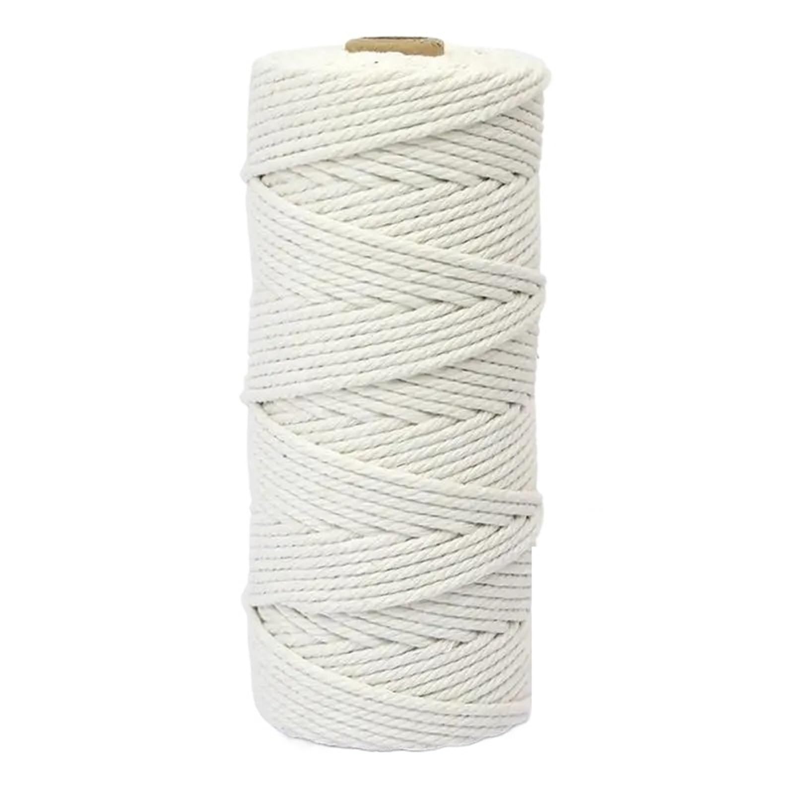 Cotton Macrame Cord 3.0mm-100m Colorful Natural Cotton Macrame Rope Cord for Wall Hanging Plant Hangers Crafts(Color15)