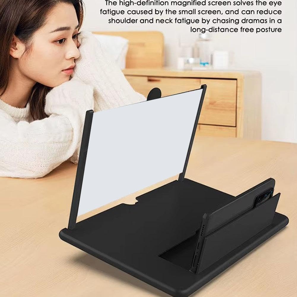 Amplificatore Schermo Telefono 10 Pollici Portatile – Lente HD 3-4x, Pieghevole, Per Smartphone Universale