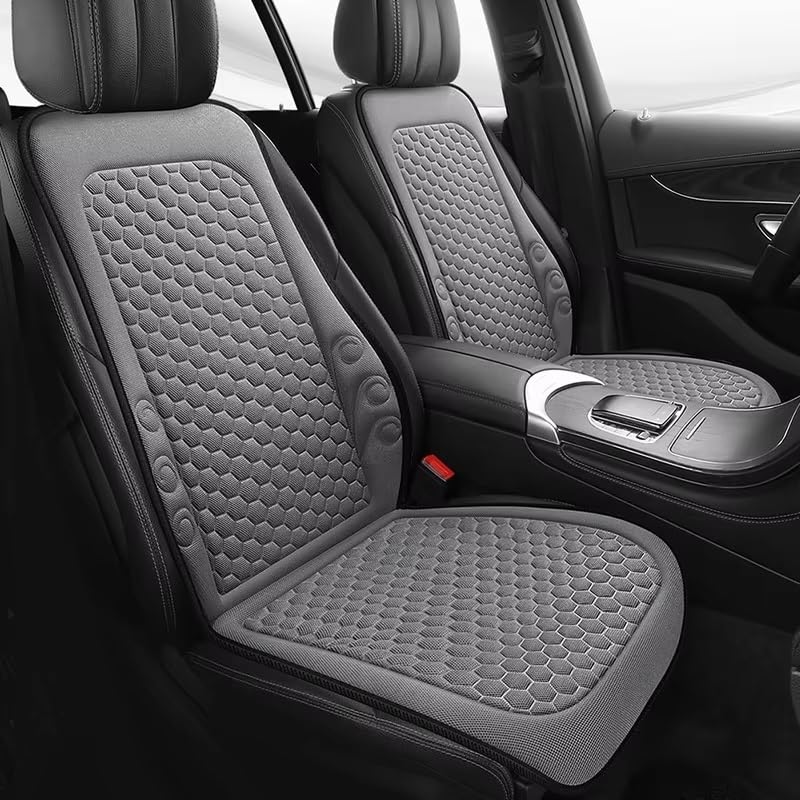 Autositzbezüge 1 Stück Bequemes Und Atmungsaktives Auto-Vordersitzkissen Mit Rutschfestem Schutz, Passend Für Meisten Autos Autschonbezüge(Black)