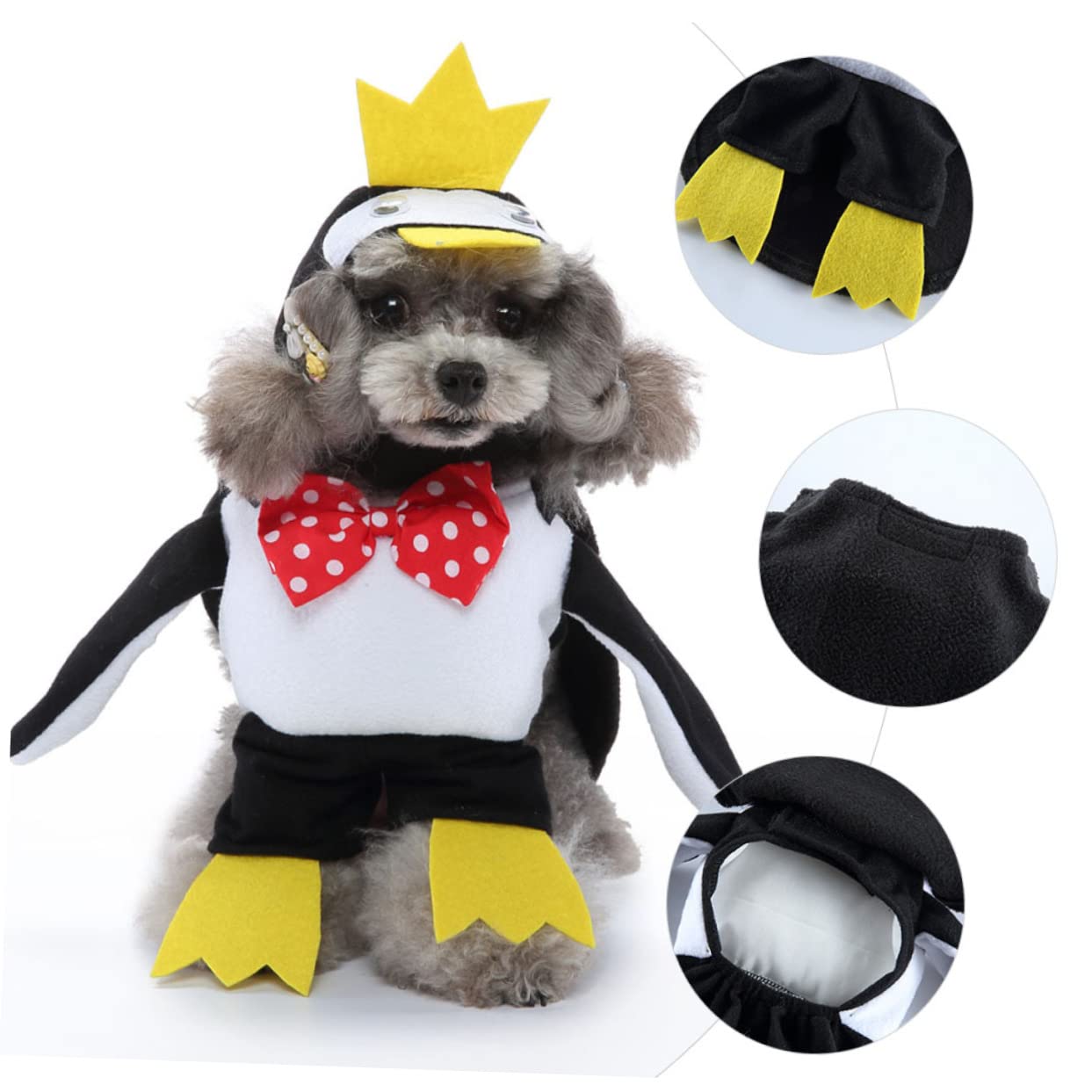 3 Set Pet Trasformazione Costume Cappotti Dreses Costume Di Babbo Natale Cucciolo Gattino Outwear Abbigliamento Vestiti Del Cane Principe Cane Cappello Del Cane Adorabile BESPORTBLE