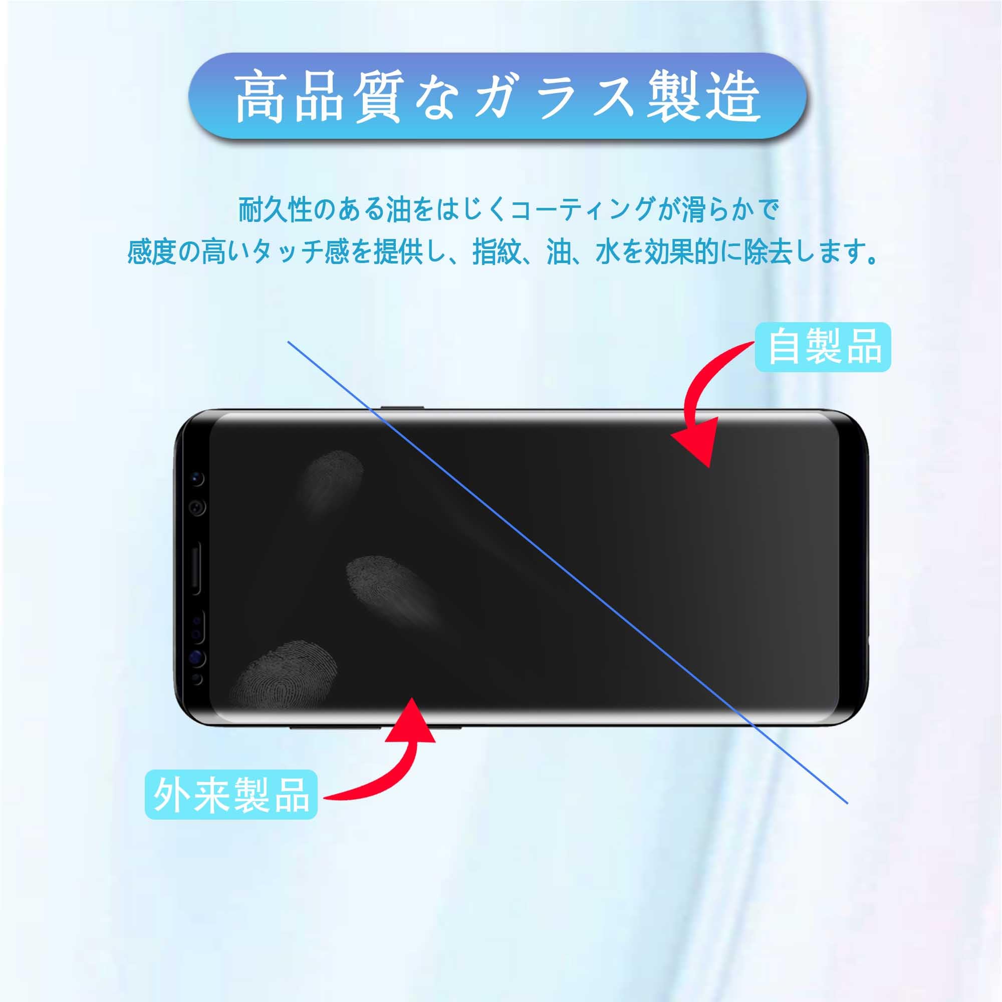Amazon | 【2枚セット】galaxy S8 SC-02J SCV36 用の ガラスフィルム
