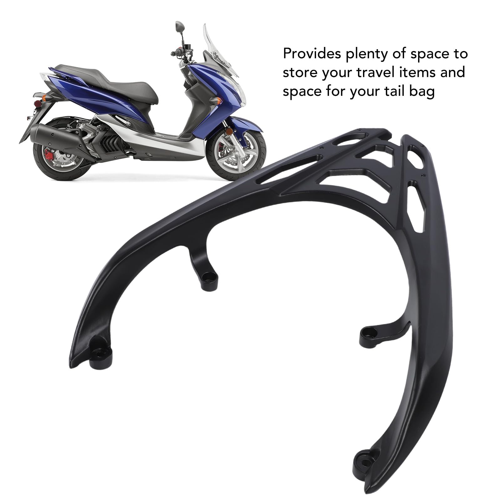 Stojak na bagaż Motocyklowy, Tylny Stojak Montażowy z Stopu Aluminium, Kompatybilny z 2013 do 2022 Akcesoria z Tyłu Towarów, Ulepszona Jazda