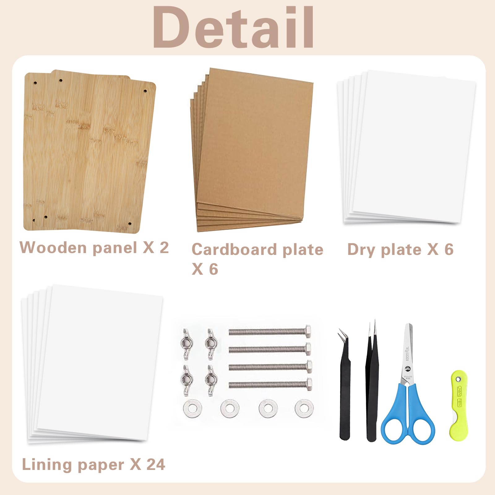KeaJuidy Kit di Pressatura per Fiori Grande in Legno - Artigianato e Arti Faidate per Piante - Ottimo Regalo per Gli Amanti 20x30x1,2 cm