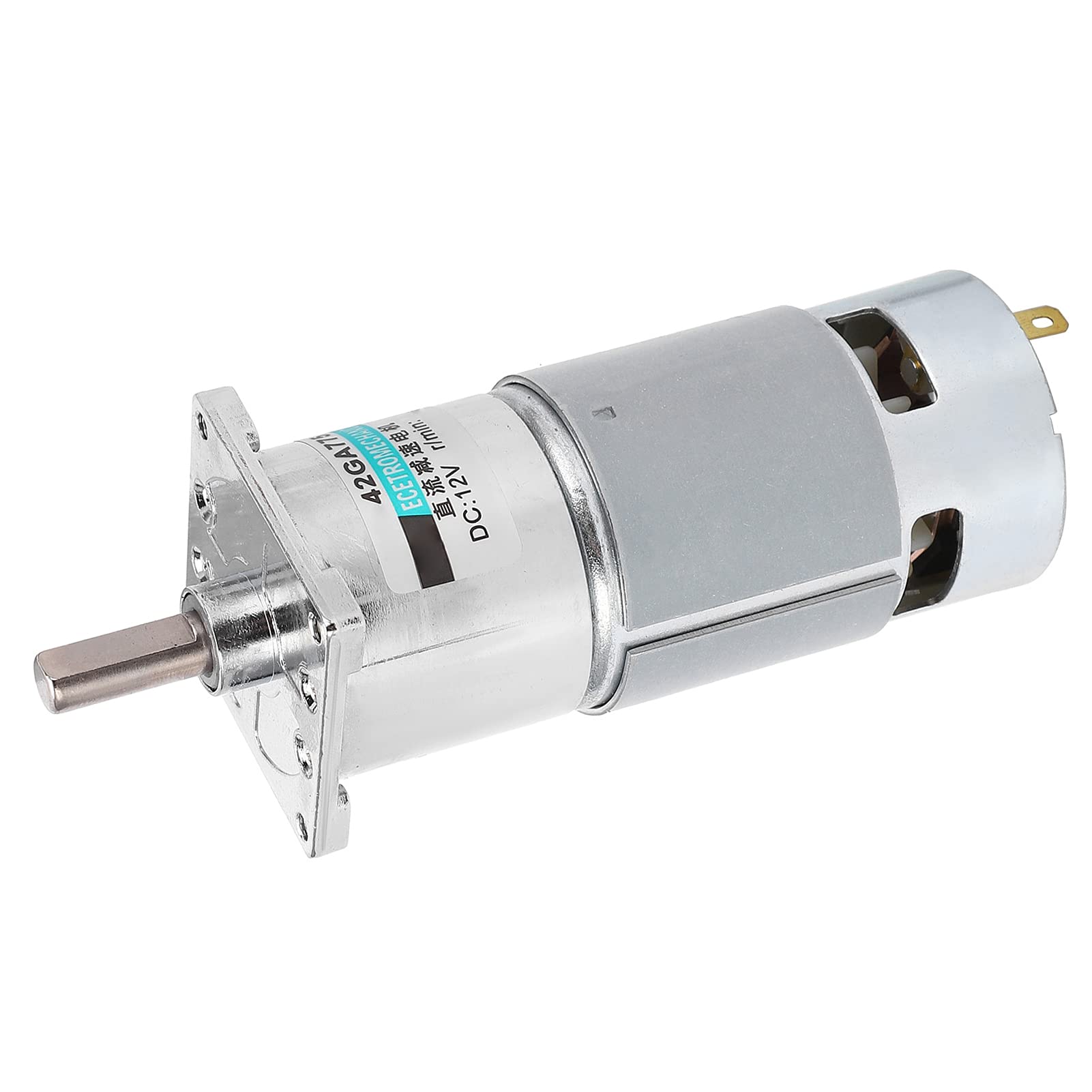 Garosa 12V DC Silnik Przekładniowy 50 RPM Niska prędkość CW CCW (10