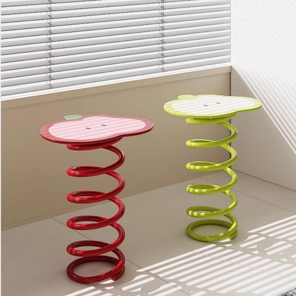 Creative Iron Accent Table - Heavy Duty Sofa Side Table & Bedside End Table, Perfect for Small Spaces - Stylish Drink Desk for Living Room & Bedroom