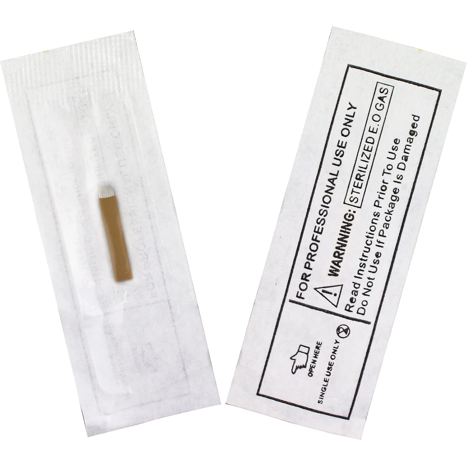 50pcs Disposable Microblading Blade U18 Nano 0.18mm Needles for Semi Permanent Makeup Eyebrow Tattoo Blades (18U-0.18mm 50pcs)