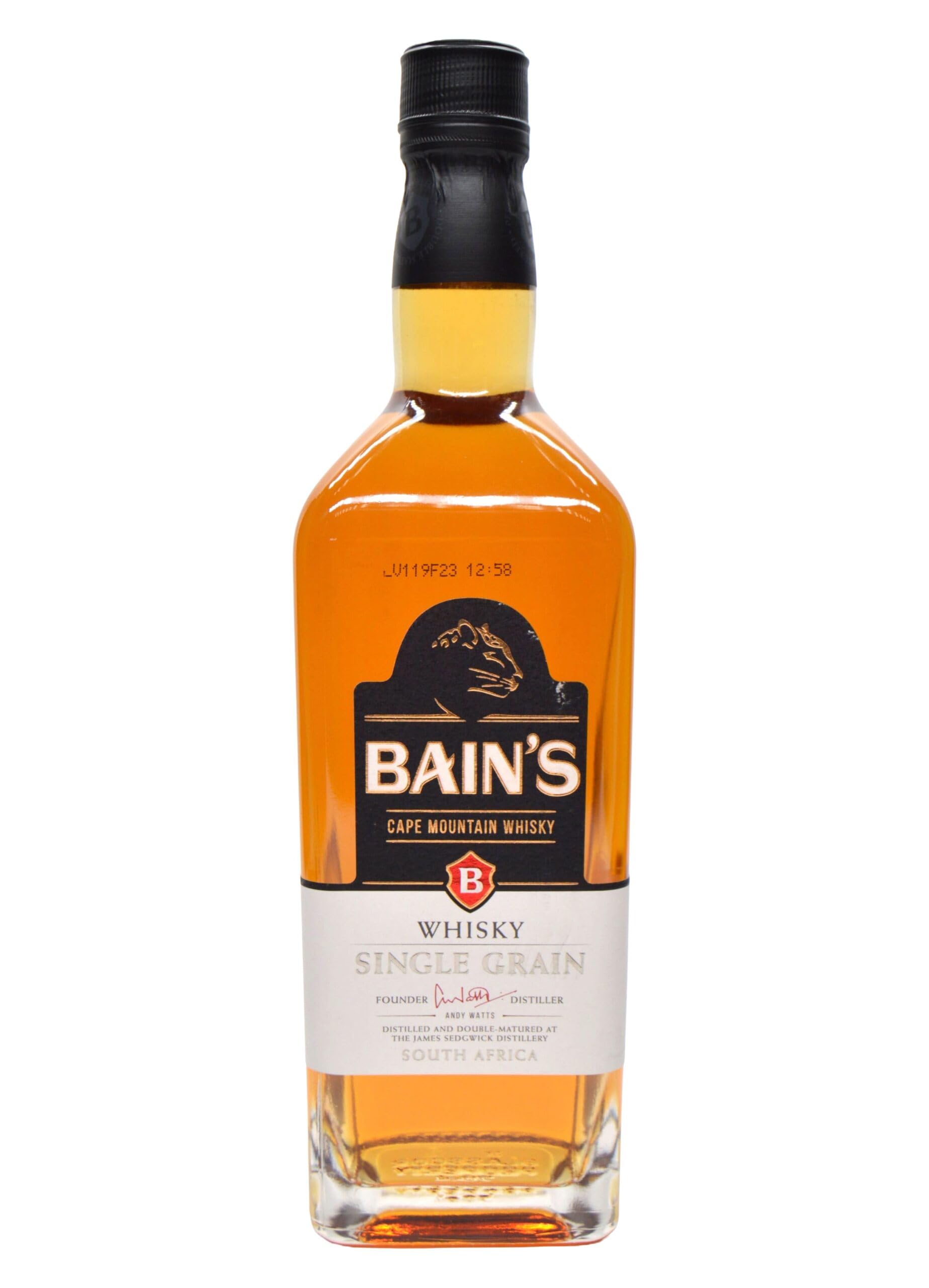 Bains Südafrikanischer Single Grain Whisky (1 X 0.7 L)