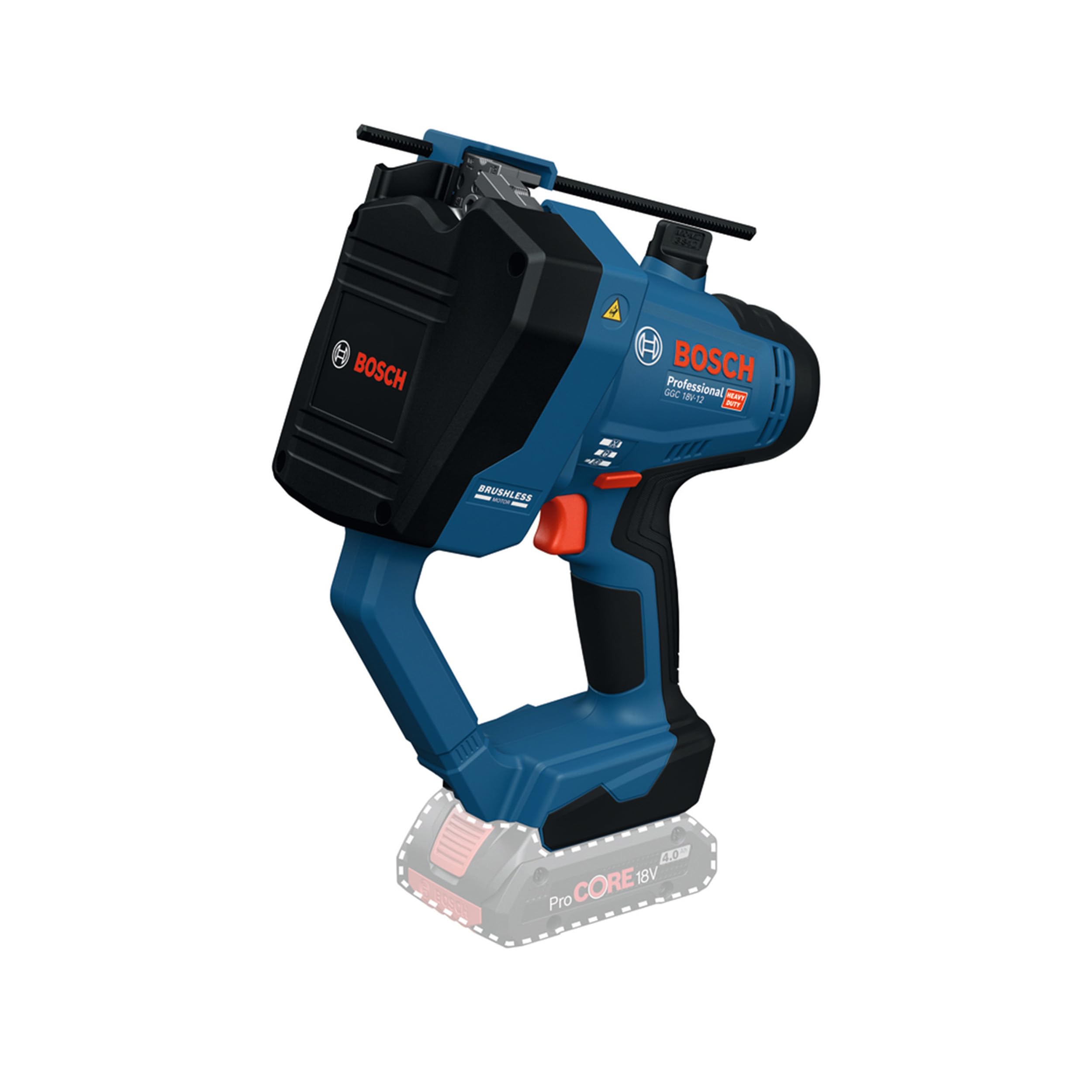 Cortador de varilla roscada a batería GGC 18V-12 con Bosch Professional 18V System (corta hasta M12 en acero y M10 en acero inoxidable, incl. par de troqueles de corte múltiple - métrico)