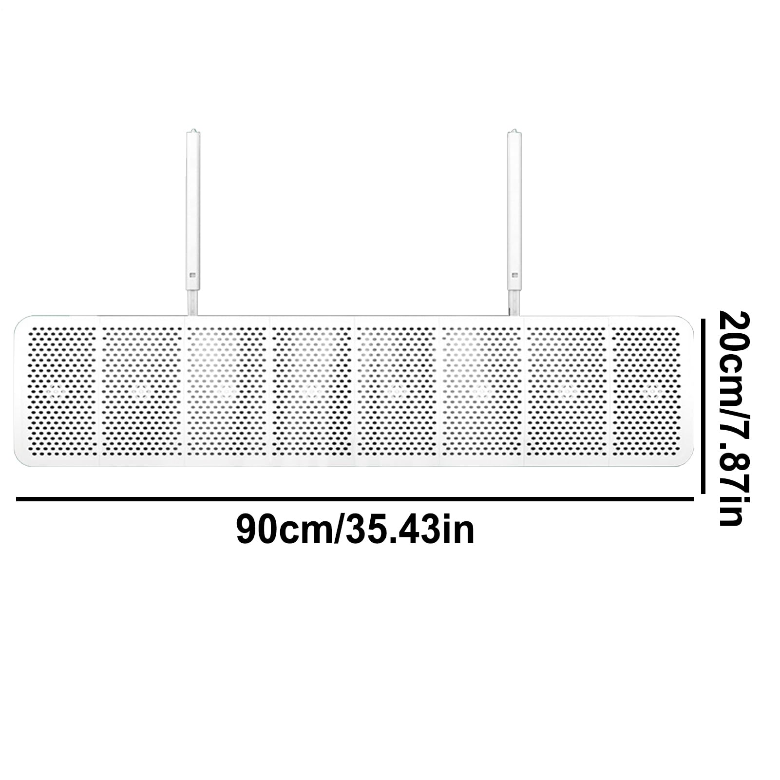 Deflettore del condizionatore d'aria, copertura del deviatore 'aria, 90 x 20 cm, accessorio per elettrodomestici, design regolabile, deviatore per ventilatore CA per camera da letto, soggiorno