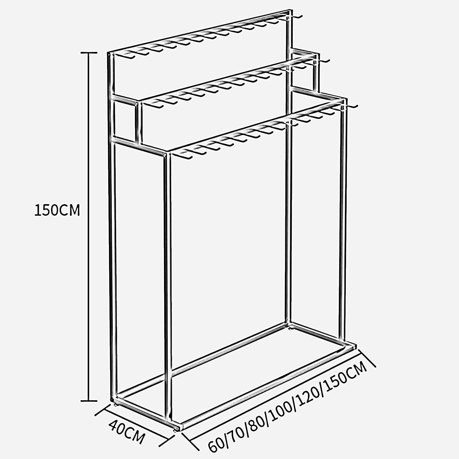 Storage Rack for Belts and Ties, 3-Tier Metal Display Stand for Organizing Accessories in Home or Retail Environments