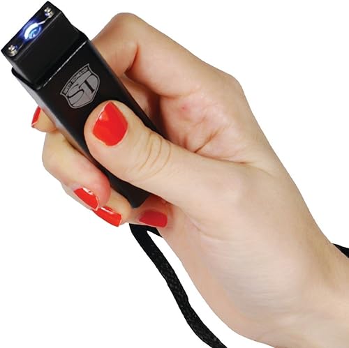 Slider 3 Millones de Voltios Mini Stun Gun Linterna Negro