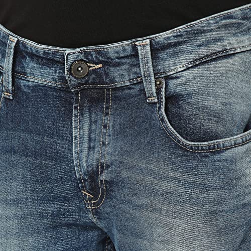 Image of Spykar Men's Slim Fit Low Rise Casual Jeans