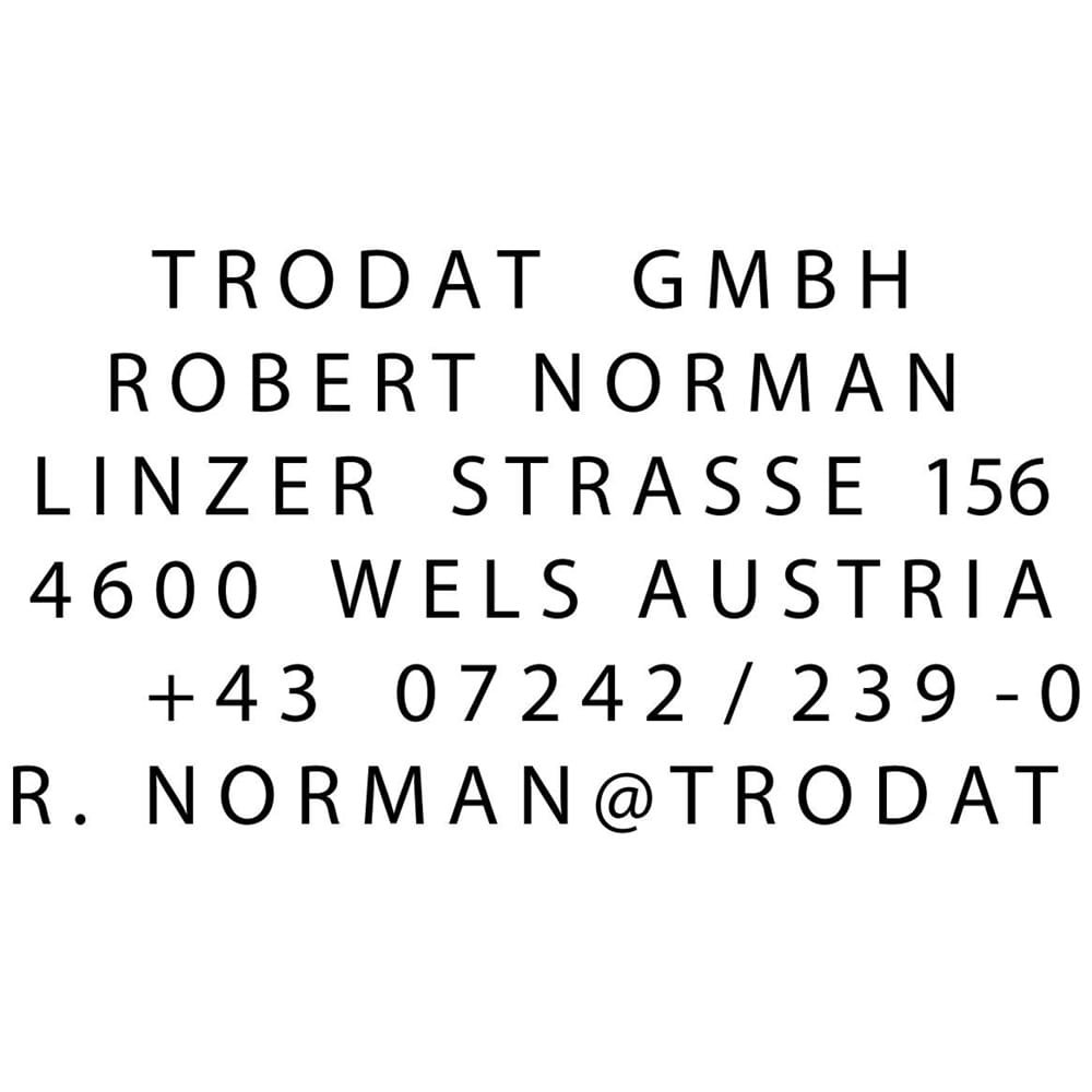Trodat Professional 5253 - Sello automático (6 renglones máximo), color negro