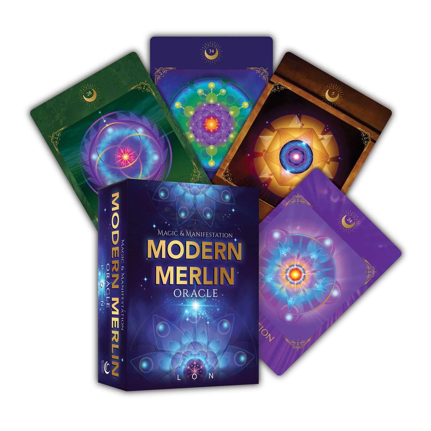 Modern Merlin Oracle: Magic & Manifestation - 44 cards & 208pp guidebook