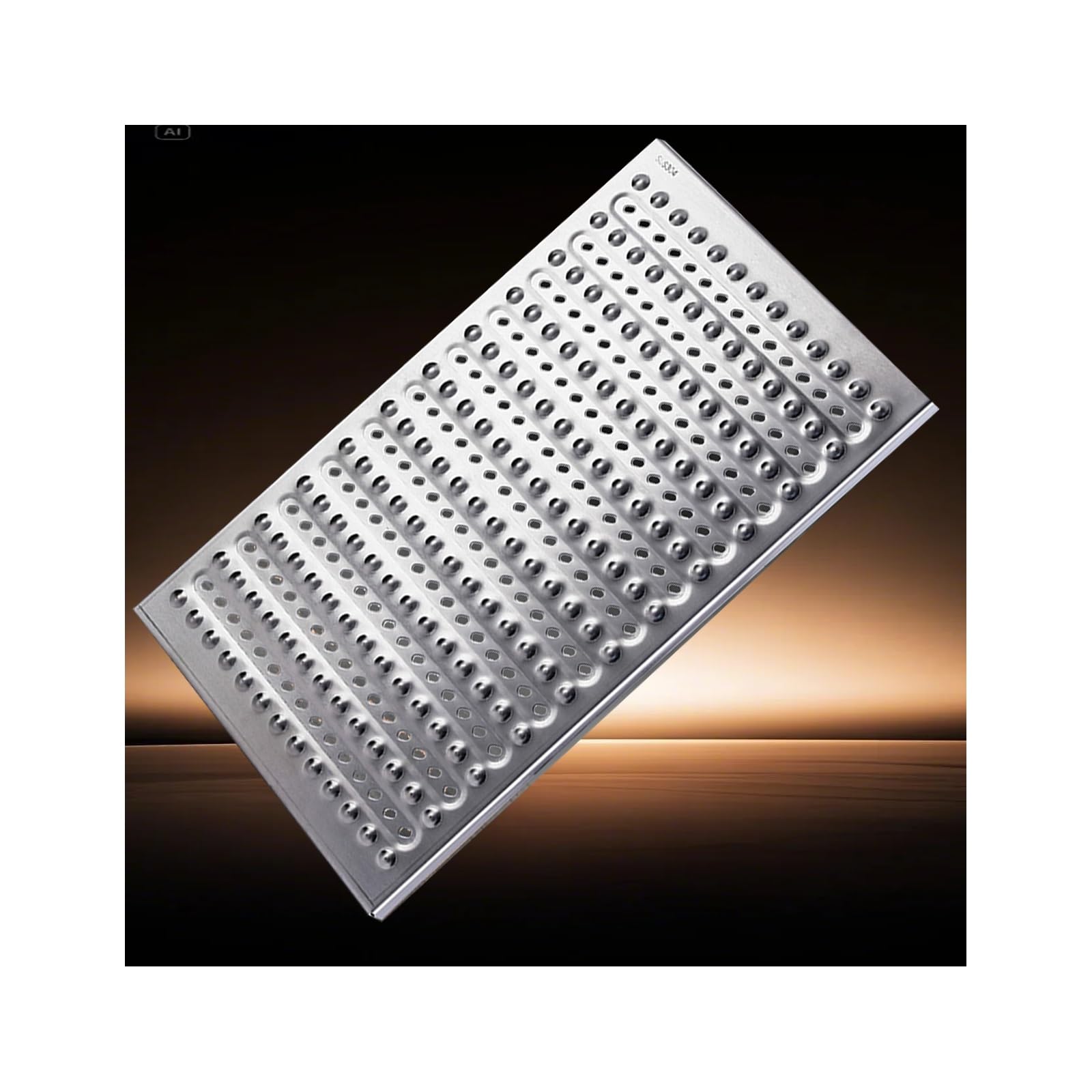 Couvercle de Regard en Acier Inoxydable 30x58cm avec Cadre de Protection Extérieur