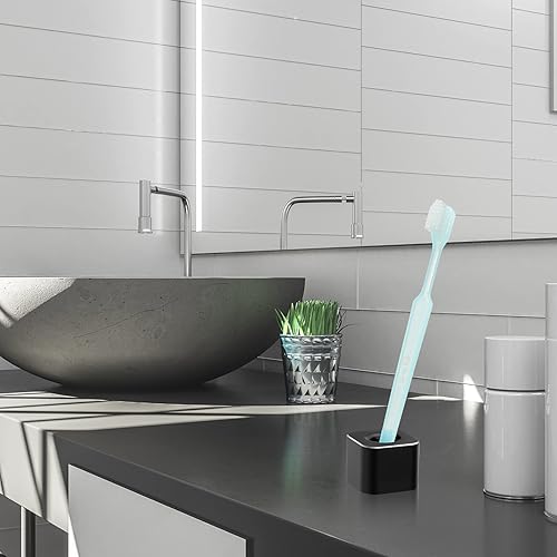 Miniatura 7 de 2 soportes de metal para bolígrafos base cuadrada negra de aluminio organizador de escritorio para estudiantes soporte de escritorio para escritorio