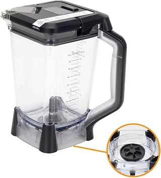 Replacement 72oz XL Blending Pitcher with Top Lid Compatible with Ninja BL610, BL710WM, BL710WMC, CO610B, CO650B, CT610